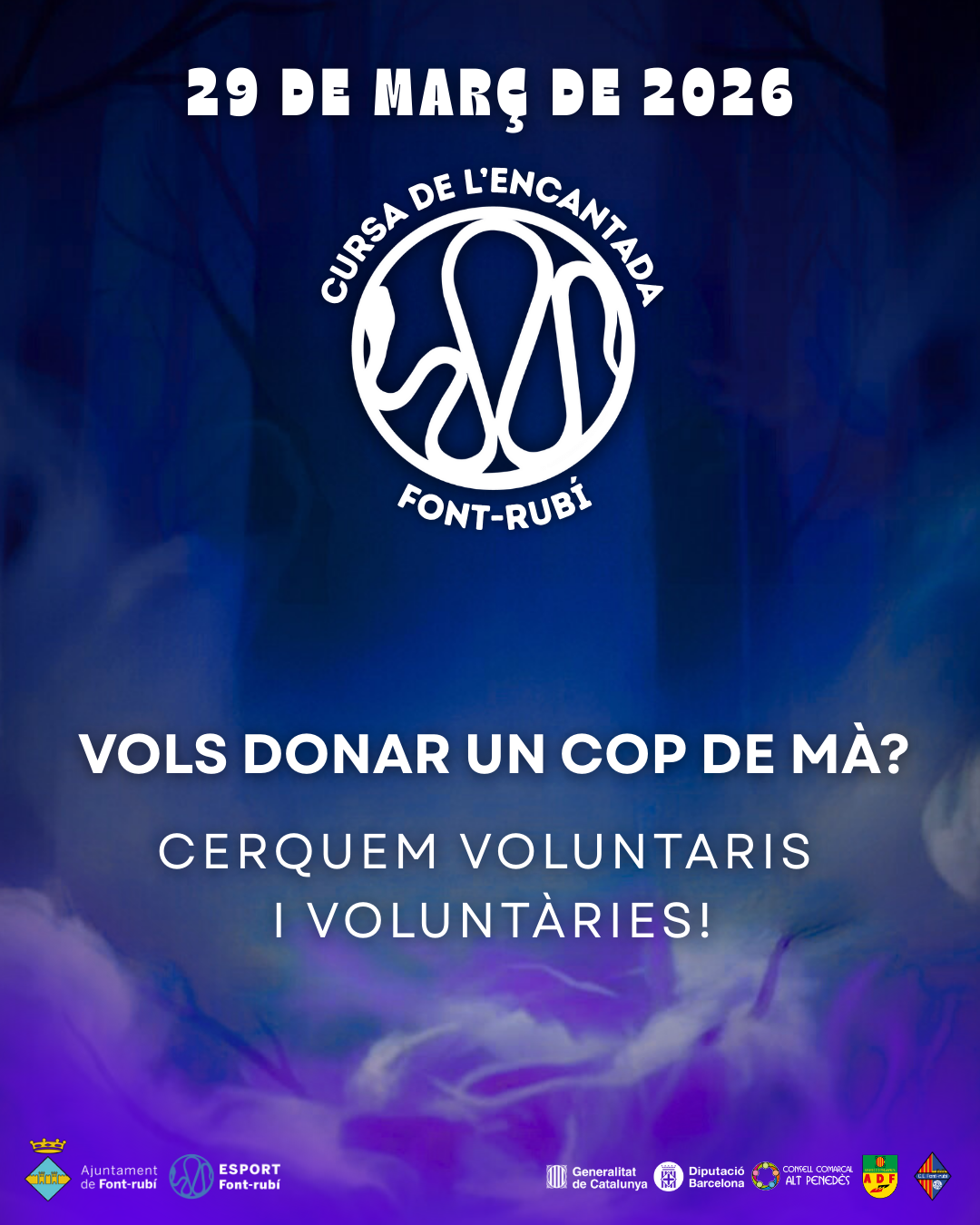 VOLUNTARIAT PER A LA CURSA DE L'ENCANTADA!