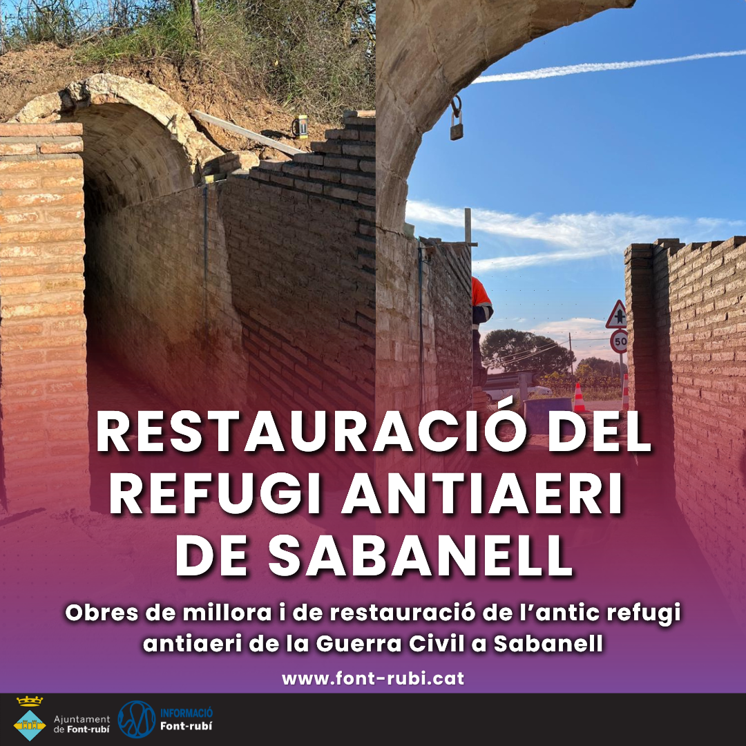 Restauració del Refugi Antiaeri de Sabanell