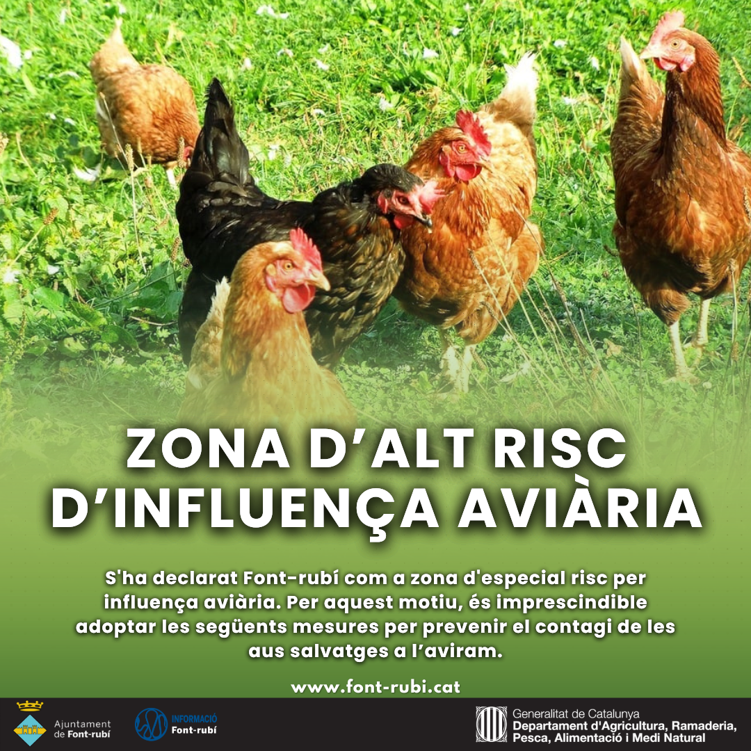 Zona d'alt risc d'influença aviària