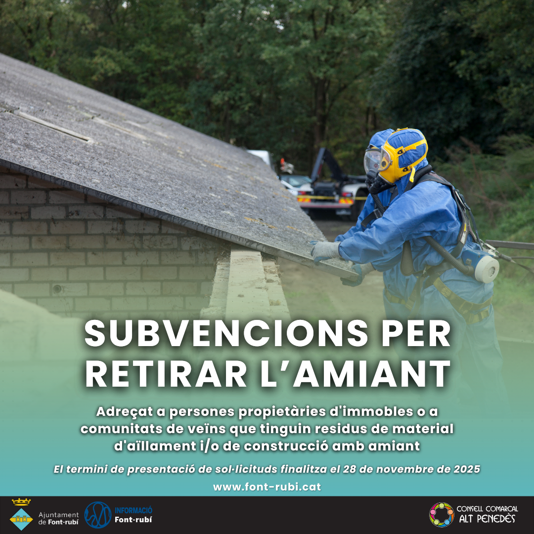 Subvencions per retirar l'amiant! 