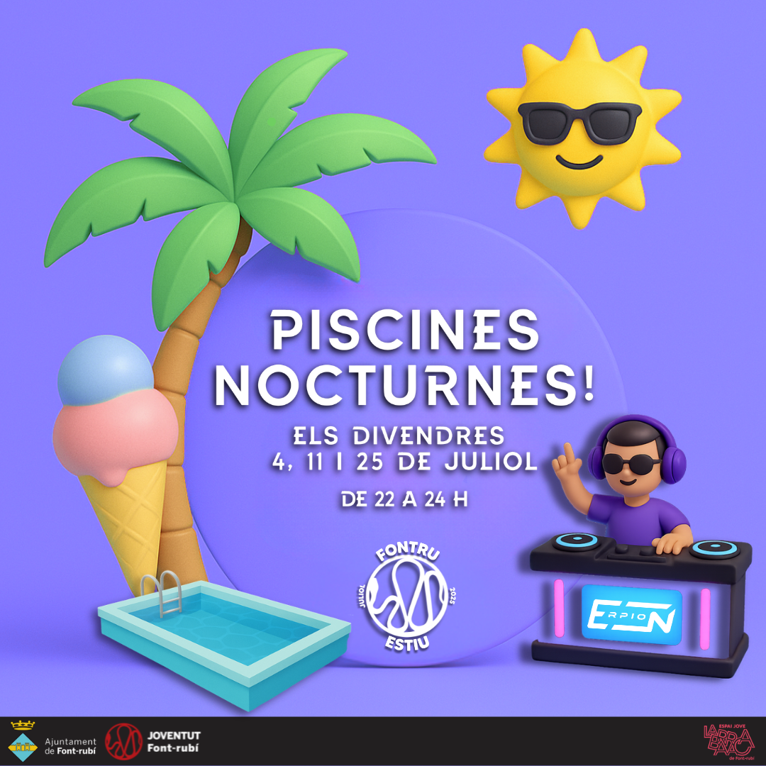 Piscines nocturnes amb Dj Eprion - FontRu Estiu 2025