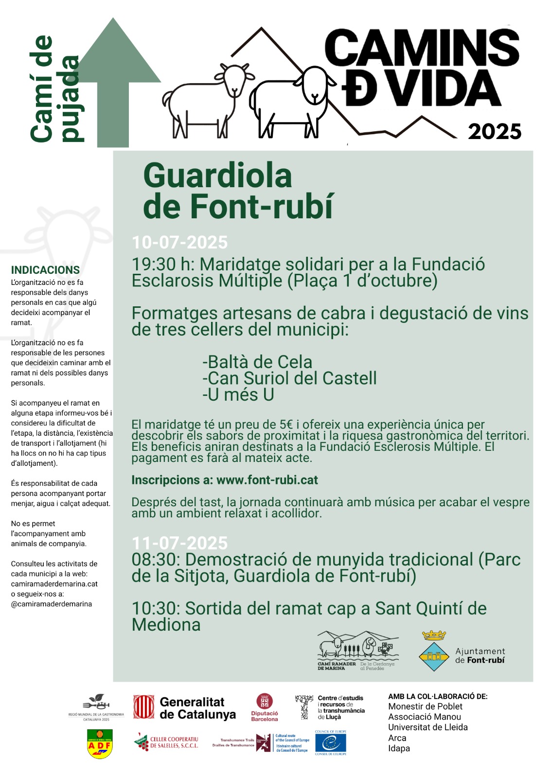 Camins de Vida arriba a Guardiola de Font-rubí! 