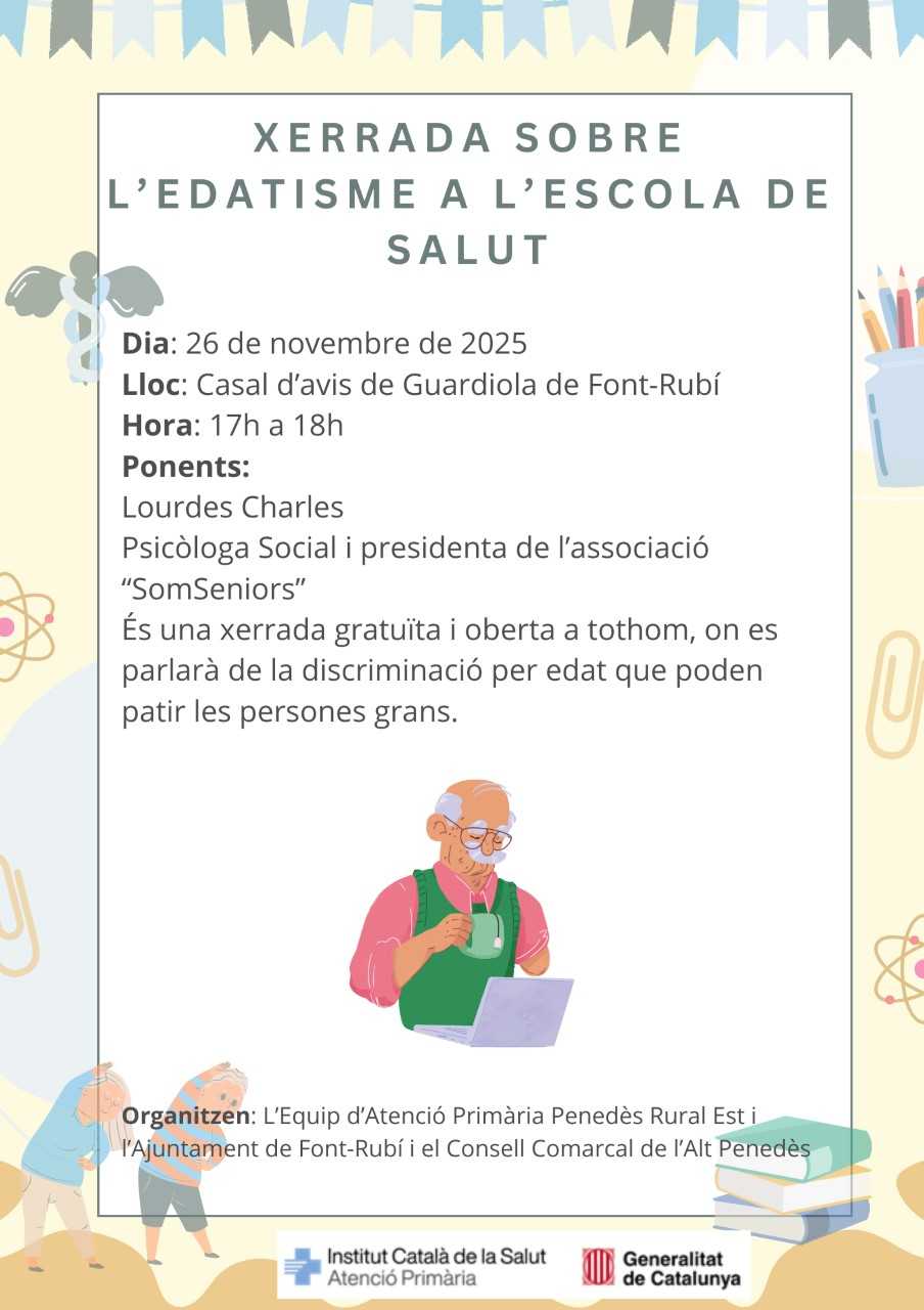 Xerrada sobre l'edatisme a l'Escola de Salut