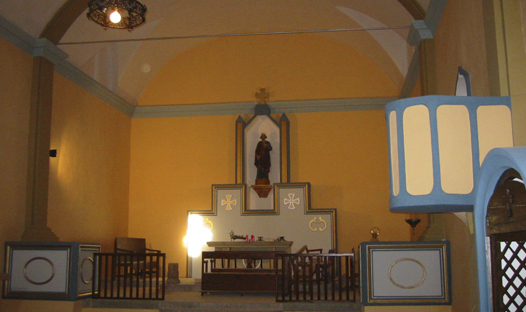 Detall interior de l'esglÃ©sia de Sant Pere i Sant Feliu